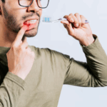Dr. Nilam Dhameliya performing gum treatment